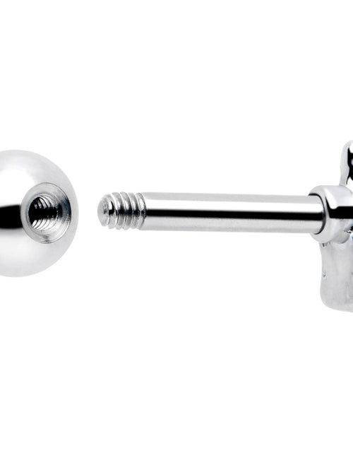 Load image into Gallery viewer, 16G 1/4 Clear Gem Champagne Dreams Cartilage Tragus Earring
