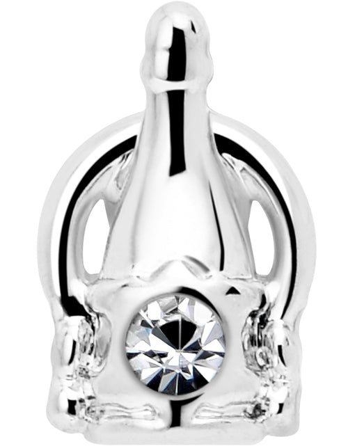 Load image into Gallery viewer, 16G 1/4 Clear Gem Champagne Dreams Cartilage Tragus Earring
