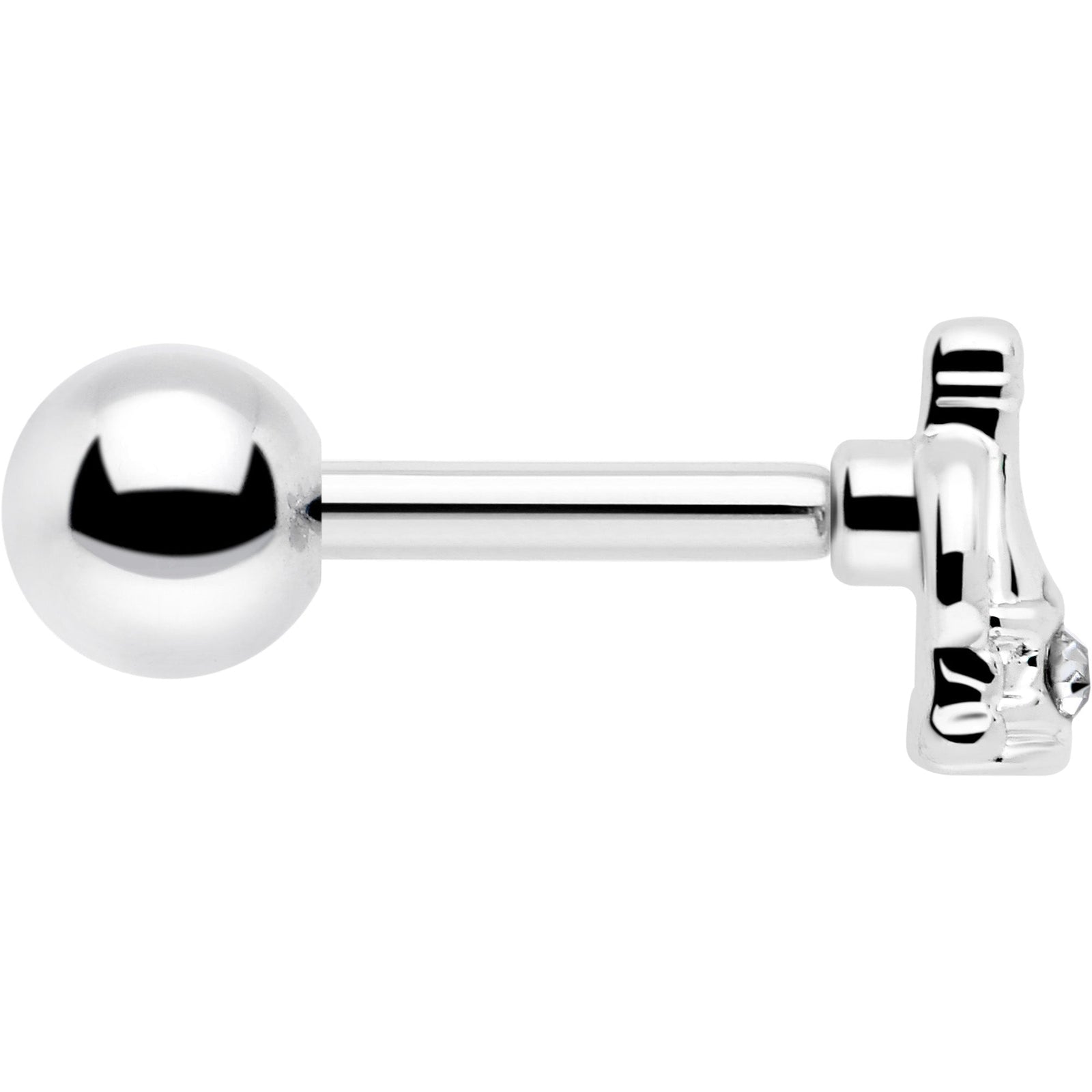 16G 1/4 Clear Gem Champagne Dreams Cartilage Tragus Earring