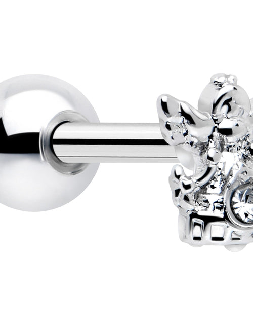 Load image into Gallery viewer, 16G 1/4 Clear CZ Gem Fabulous Angel Cartilage Tragus Earring
