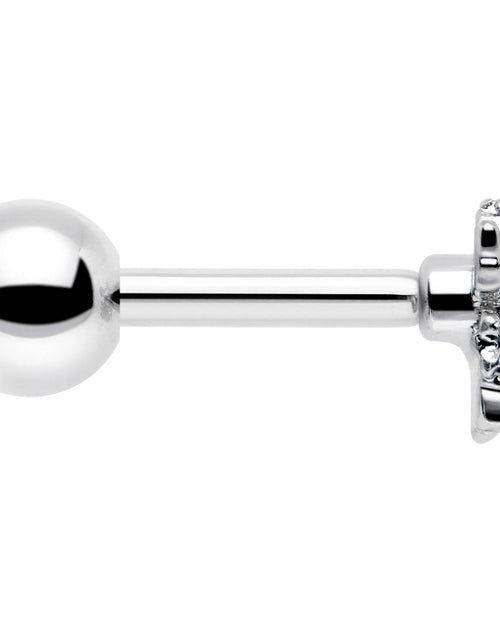 Load image into Gallery viewer, 16G 1/4 Clear CZ Gem Fabulous Angel Cartilage Tragus Earring
