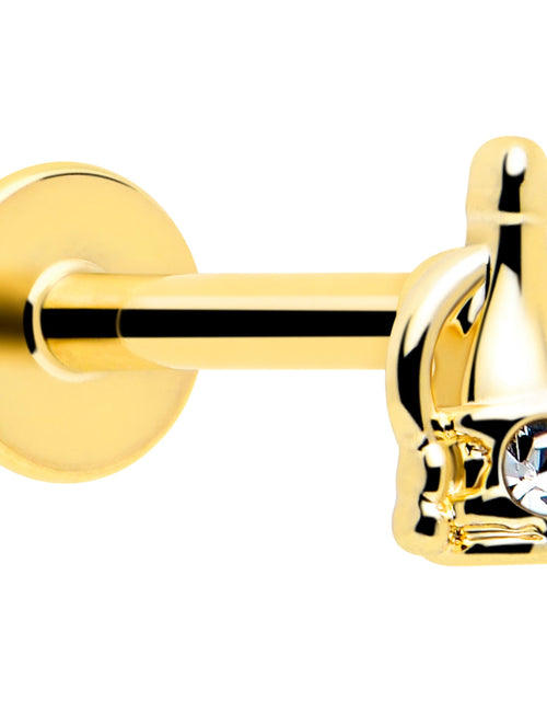Load image into Gallery viewer, 16G 5/16 Clear Gem Champagne Dreams Labret Monroe Tragus
