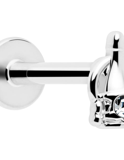 Load image into Gallery viewer, 16G 5/16 Clear Gem Champagne Dreams Labret Monroe Tragus
