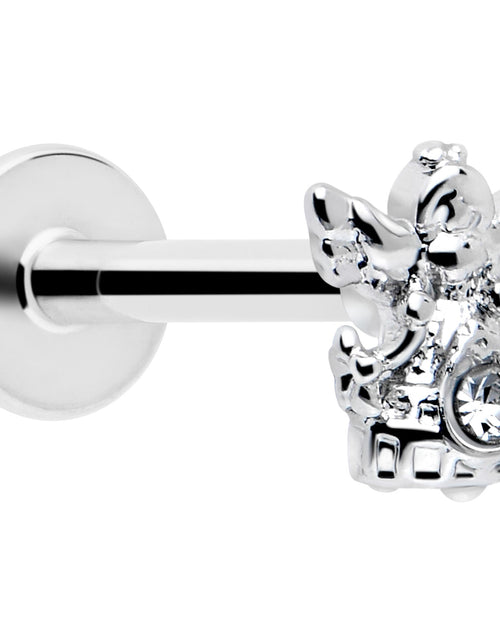 Load image into Gallery viewer, 16G 5/16 Clear CZ Gem Fabulous Angel Labret Monroe Tragus
