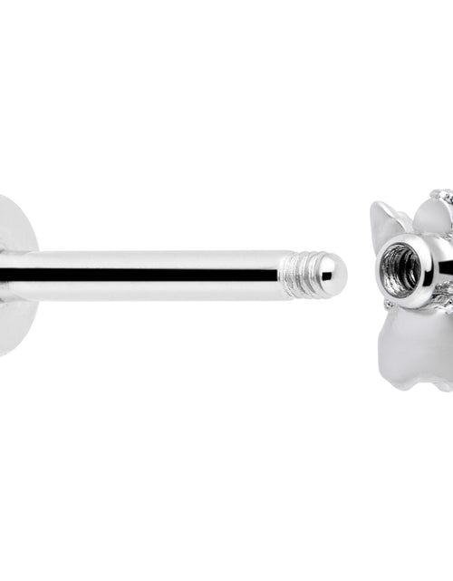 Load image into Gallery viewer, 16G 5/16 Clear CZ Gem Fabulous Angel Labret Monroe Tragus

