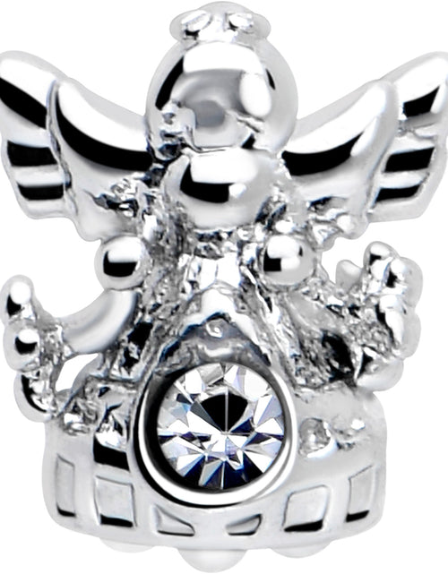 Load image into Gallery viewer, 16G 5/16 Clear CZ Gem Fabulous Angel Labret Monroe Tragus
