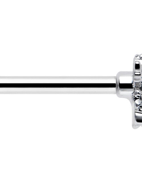 Load image into Gallery viewer, 16G 5/16 Clear CZ Gem Fabulous Angel Labret Monroe Tragus

