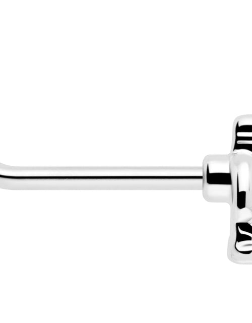 Load image into Gallery viewer, 20G 7mm Clear Gem Champagne Dreams L Shape Nose Ring
