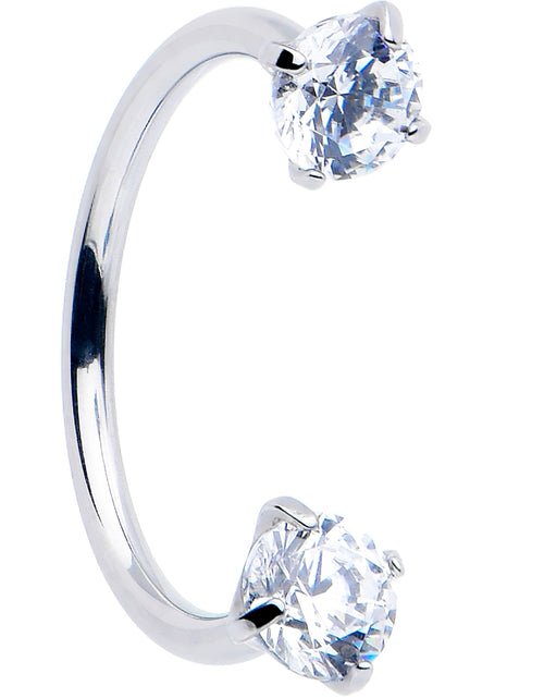 Load image into Gallery viewer, Double Gem Horseshoe Nose Ring Kit with Ball Grabber
