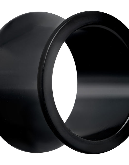 Load image into Gallery viewer, Black Hand Polished Double Flare Tunnel Plug Set 6mm to 25mm
