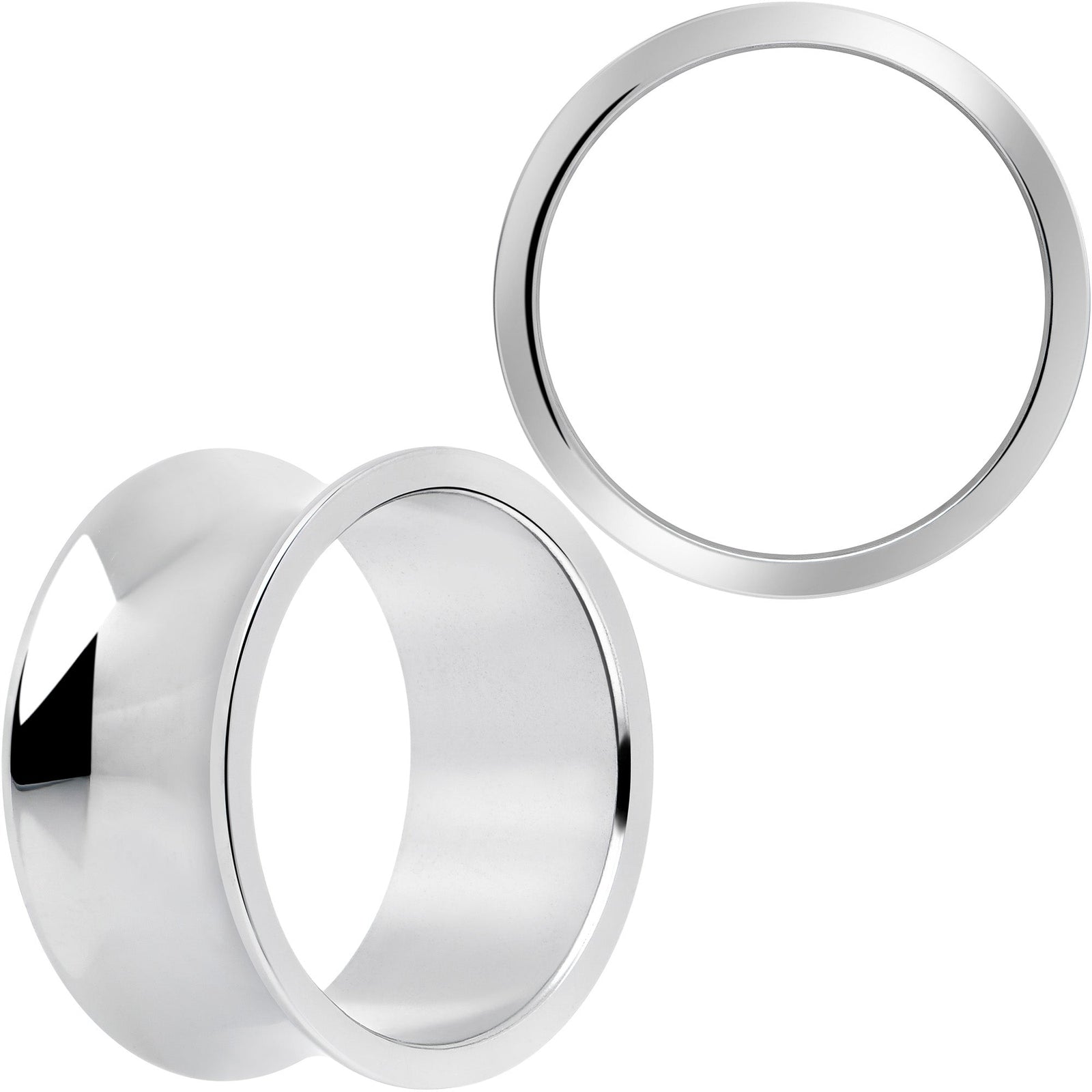 Hand Polished Thick Double Flare Tunnel Plug Set 6mm to 25mm