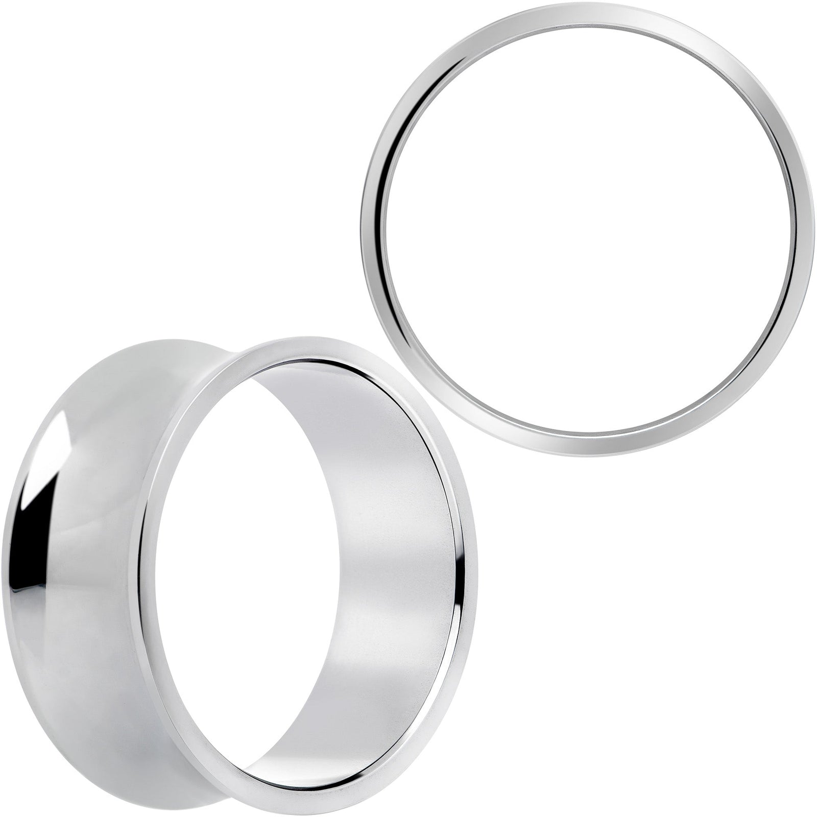 Hand Polished Thick Double Flare Tunnel Plug Set 6mm to 25mm