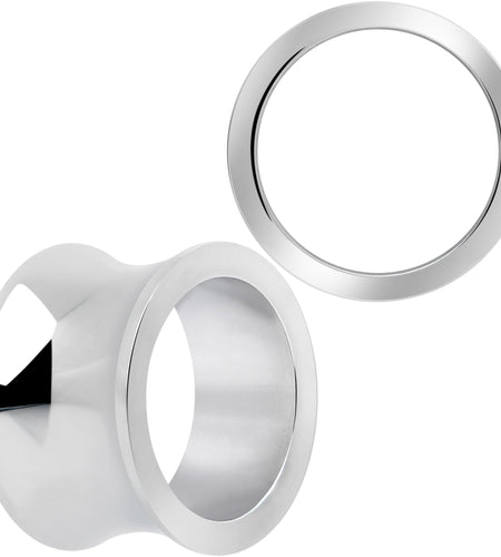 Hand Polished Thick Double Flare Tunnel Plug Set 6mm to 25mm