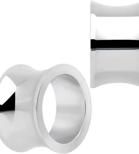Hand Polished Thick Double Flare Tunnel Plug Set 6mm to 25mm