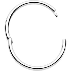 Load image into Gallery viewer, 20G Implant Grade Titanium Half Closure Hinged Segment Ring
