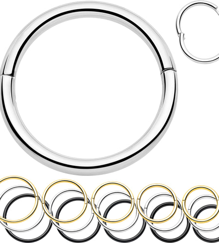 20G Implant Grade Titanium Half Closure Hinged Segment Ring