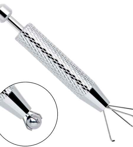 Silver Piercing Ball Grabber Tool 2.48 Inch Length