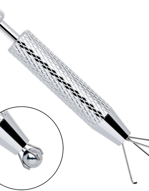 Load image into Gallery viewer, Silver Piercing Ball Grabber Tool 2.48 Inch Length
