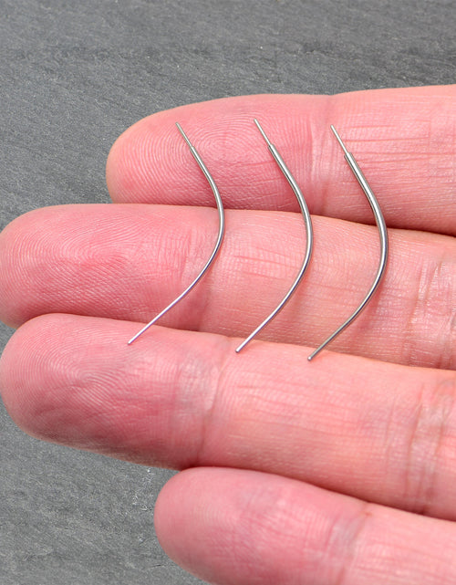Load image into Gallery viewer, Stainless Steel Curved Insertion Tool, Threadless Insertion Pin Taper
