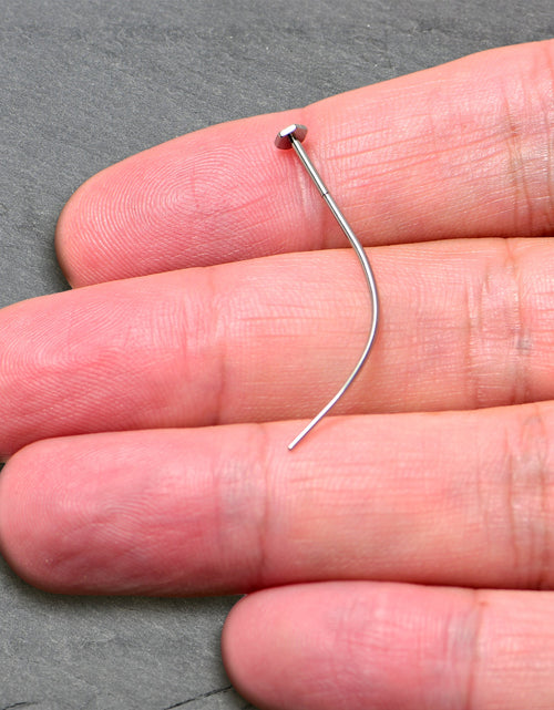 Load image into Gallery viewer, Stainless Steel Curved Insertion Tool, Threadless Insertion Pin Taper

