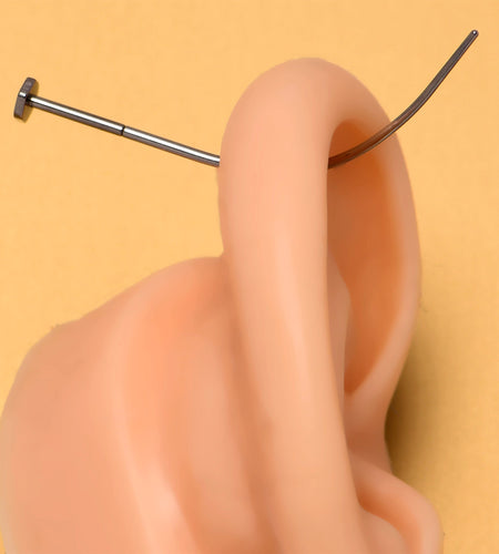 Stainless Steel Curved Insertion Tool, Threadless Insertion Pin Taper