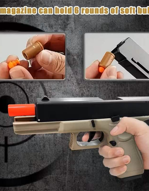 Load image into Gallery viewer, Semi-Automatic Foam Bullet Toy Pistol for Kids (8+)
