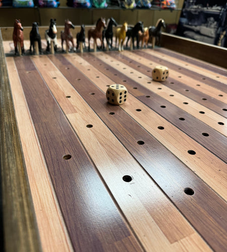 Jumbo Horse Game with Stained Rails
