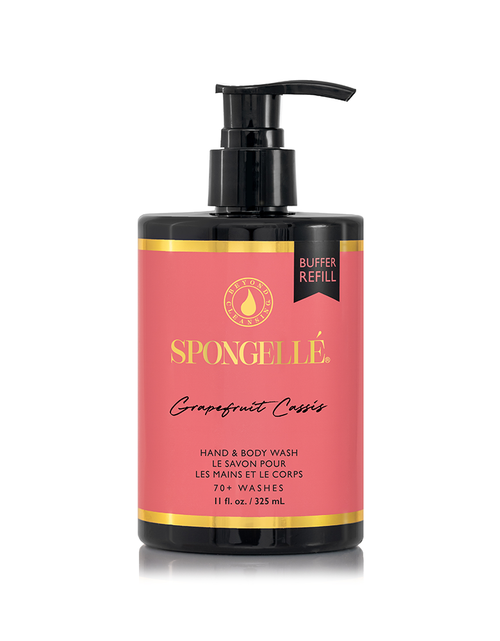 Load image into Gallery viewer, Grapefruit Cassis Boxed Flower &amp; Body Wash Refill Set
