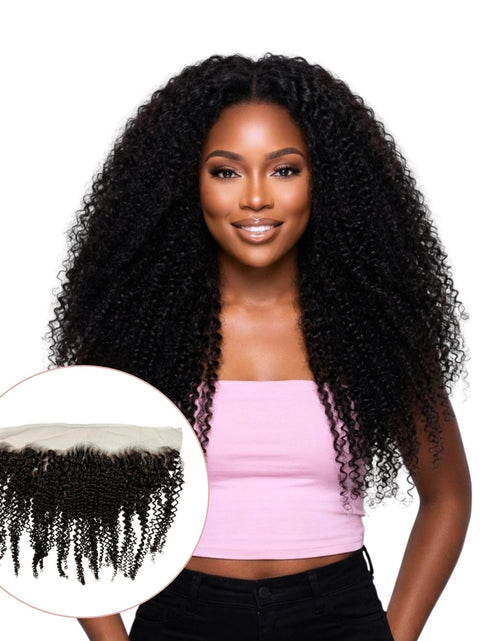 Load image into Gallery viewer, Afro Kinky 13x4 HD Lace Human Hair Frontal
