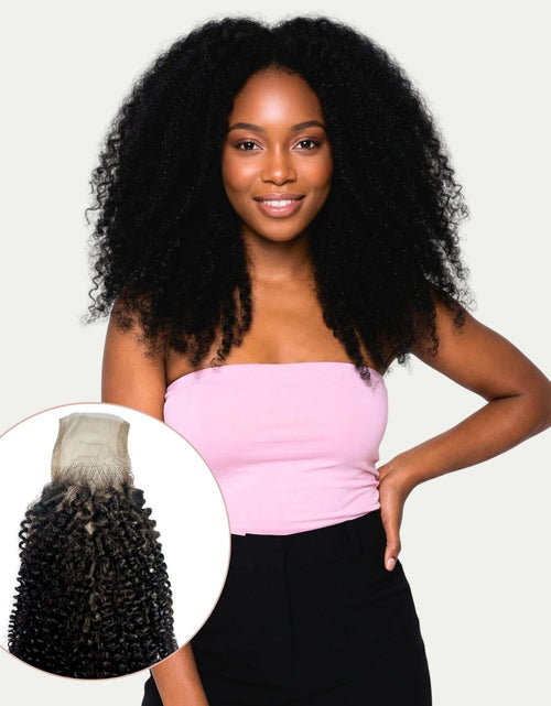 Load image into Gallery viewer, Afro Kinky 2x6 Transparent Lace Human Hair Closure
