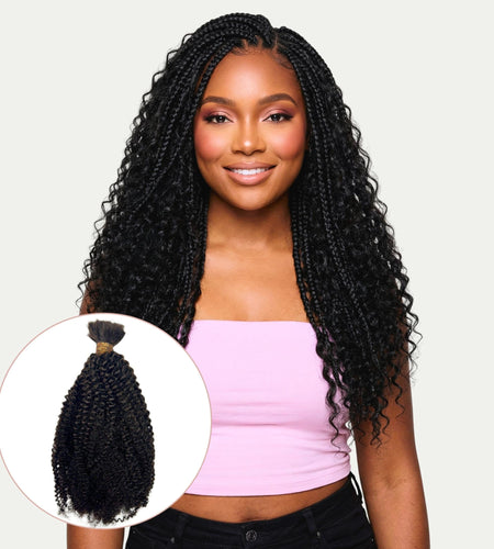 Afro Kinky Bulk 100% Human Braiding Hair
