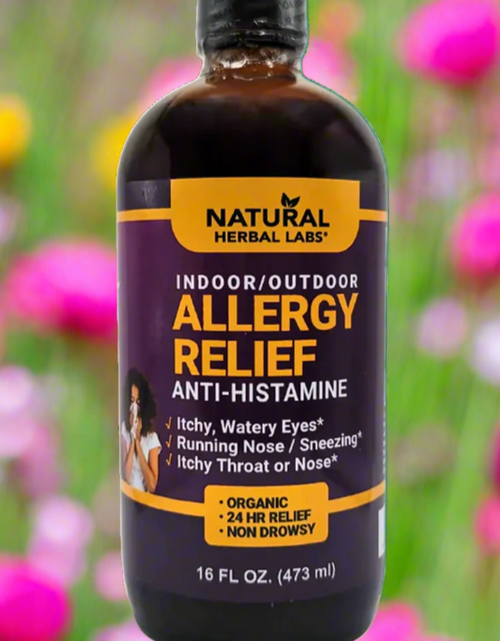 Load image into Gallery viewer, Organic Natural Allergy Relief Formula. Livingston Natural Herbal Labs 16 fl oz
