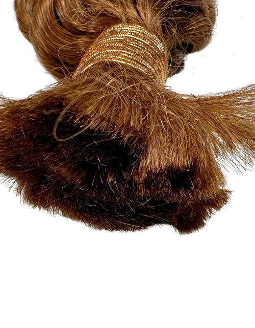 Load image into Gallery viewer, Auburn Deep Wave Bulk 100% Human Braiding Hair

