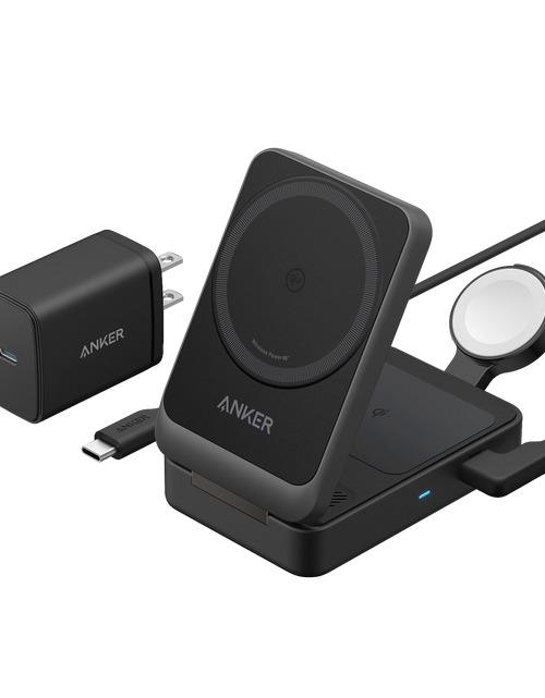 Load image into Gallery viewer, Anker MagGo Wireless Charging Station (Foldable 3-in-1)
