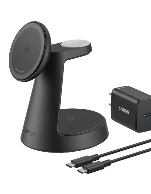 Load image into Gallery viewer, Anker MagGo Wireless Charging Station (3-in-1, Dock Stand)
