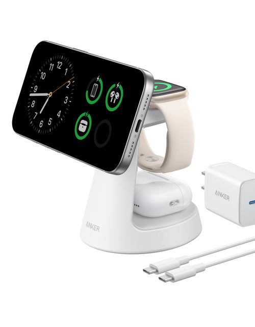 Load image into Gallery viewer, Anker MagGo Wireless Charging Station (3-in-1, Dock Stand)
