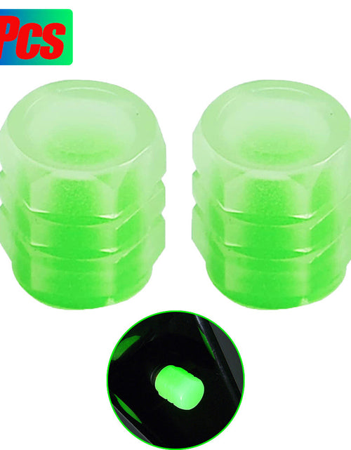 Load image into Gallery viewer, Car Tire Luminous Valve Cap Car With Electric Vehicle Motorcycle Air Nozzle Cover Luminous Valve Core Cover Tire Universal

