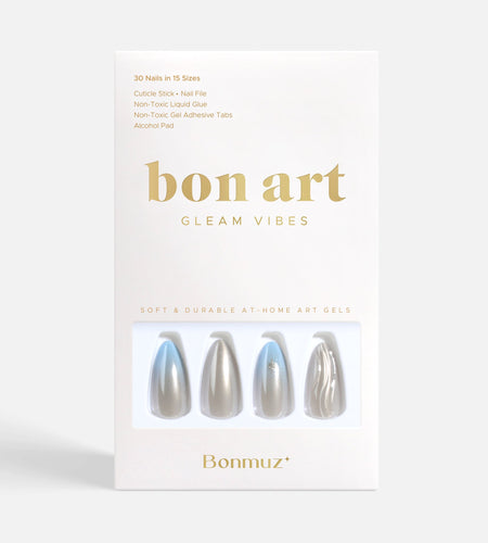 Silver Tide | Soft & Durable Press-On Nails