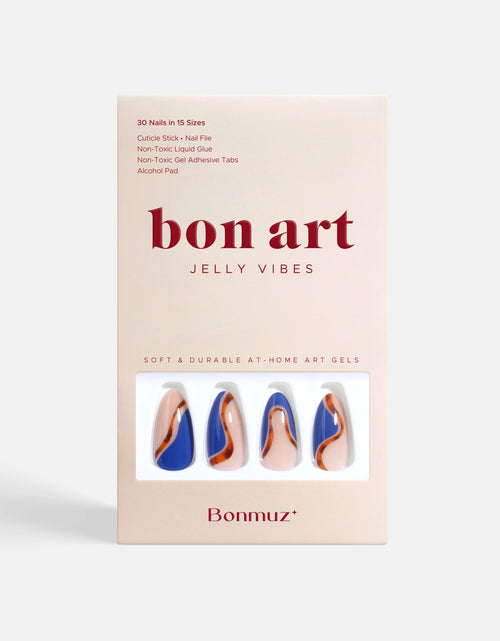 Load image into Gallery viewer, Cobalt Safari | Soft &amp; Durable Press-On Nails
