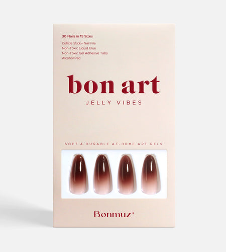 Berry Cocoa Drip | Soft & Durable Press-On Nails