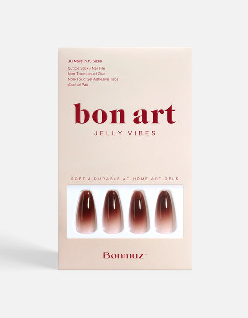 Load image into Gallery viewer, Berry Cocoa Drip | Soft &amp; Durable Press-On Nails
