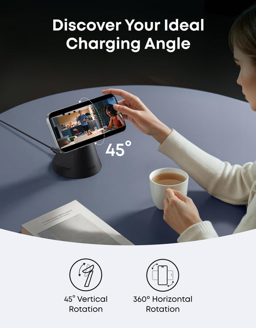 Load image into Gallery viewer, Anker MagGo Wireless Charging Station (3-in-1, Dock Stand)
