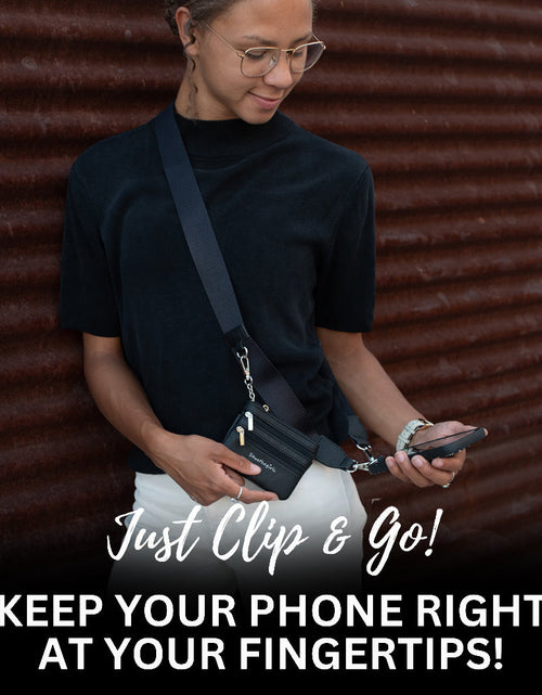 Load image into Gallery viewer, Clip &amp; Go Strap with Pouch - Solid Collection
