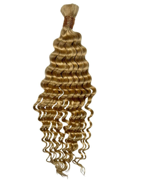Load image into Gallery viewer, Blonde Deep Wave Bulk 100% Human Braiding Hair

