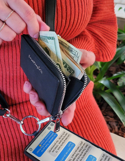 Load image into Gallery viewer, Clip &amp; Go Strap w/Pouch Brushed Vegan Leather
