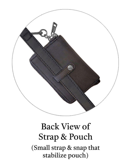 Load image into Gallery viewer, Clip &amp; Go Strap w/Pouch Brushed Vegan Leather
