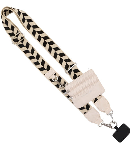 Clip & Go Strap w/Zippered Pouch Chevron
