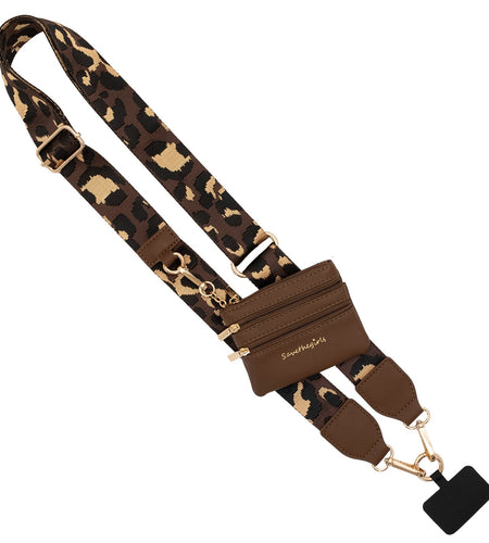 Clip & Go Strap with Pouch - Leopard Collection