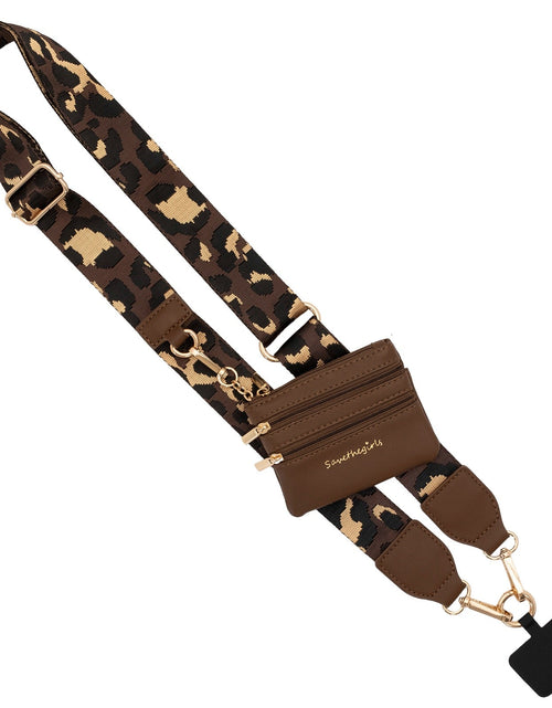 Load image into Gallery viewer, Clip &amp; Go Strap with Pouch - Leopard Collection
