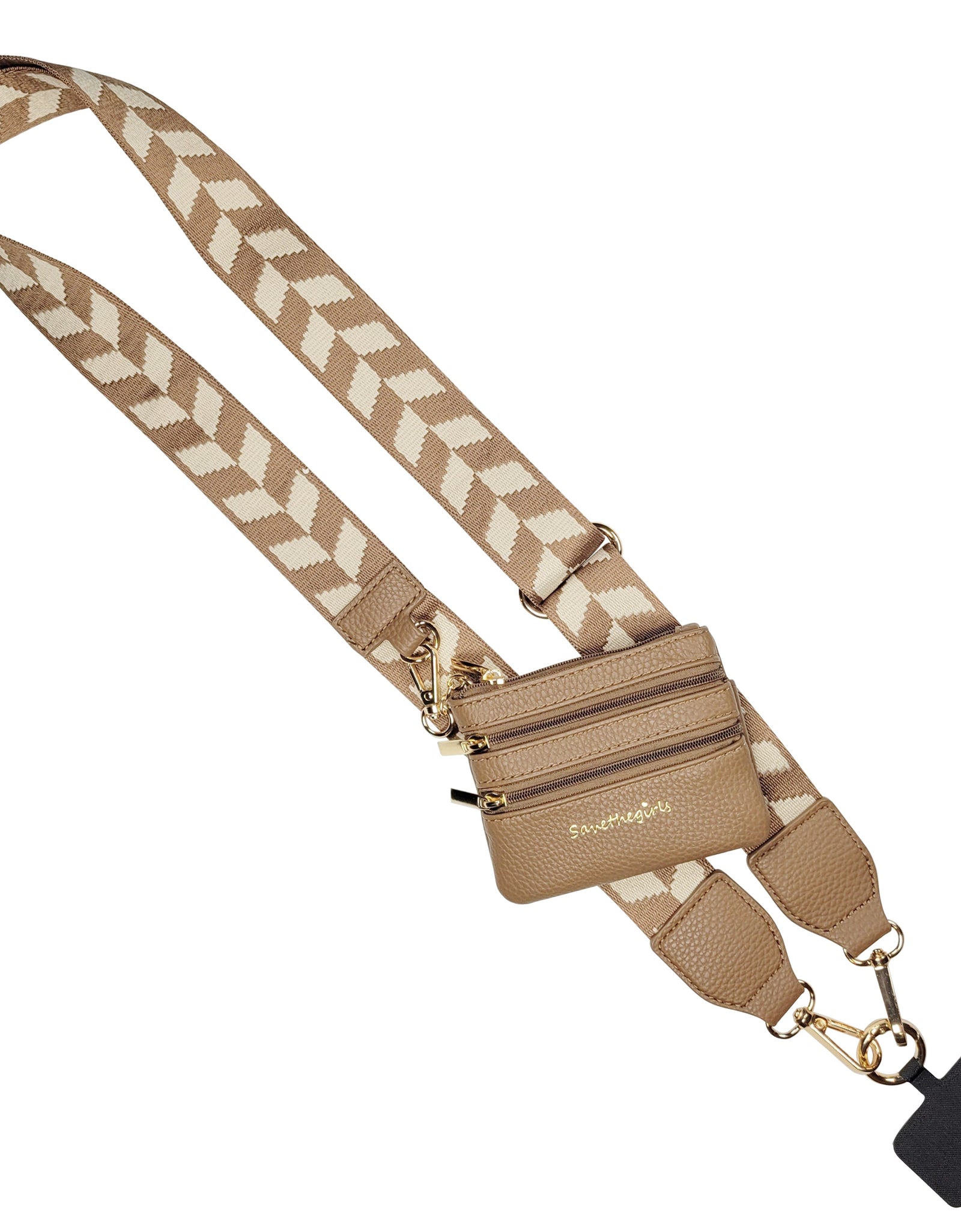 Clip & Go Strap w/Zippered Pouch Chevron